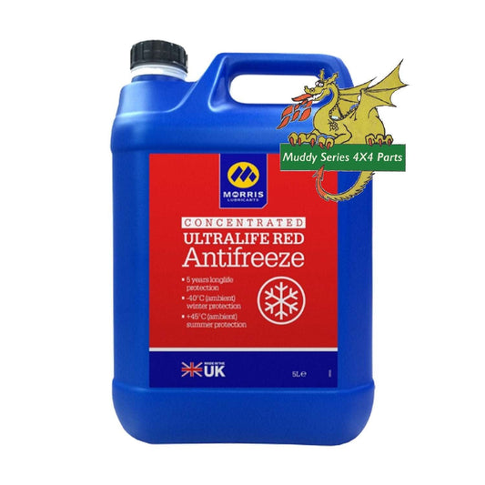 Morris Oil Concentrated Ultralife Red OAT Antifreeze & Coolant 5 Litre ULR005