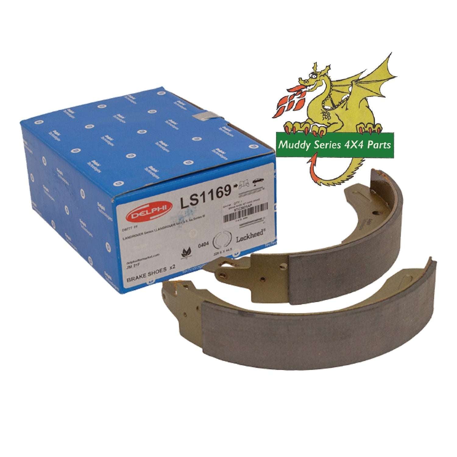 Delphi Series 2 2A 3 HandBrake Drum Shoes STC3821 LS1169