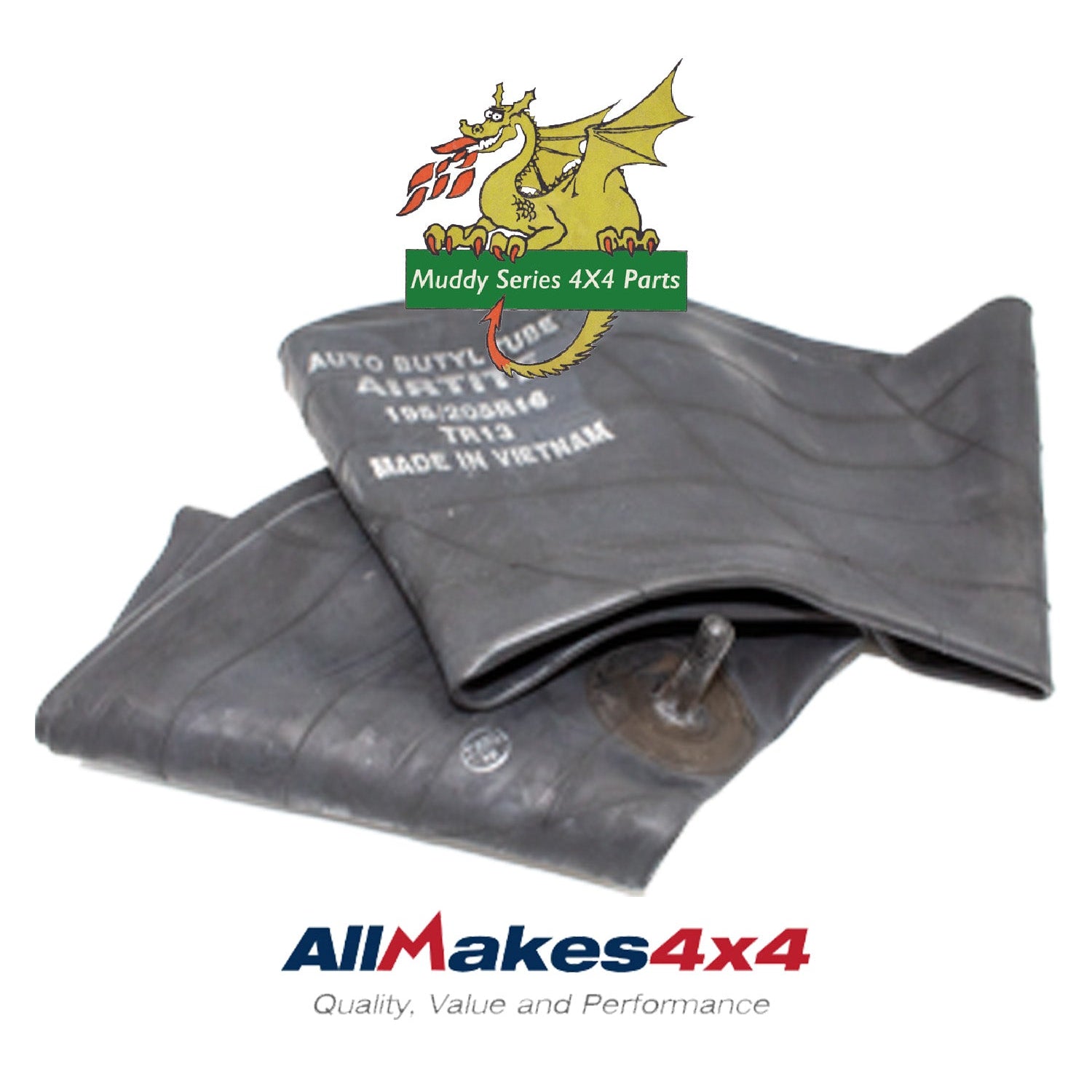 Airtite 195 205 x 16" TR13 Small Valve Wheel Inner Tube DA2301