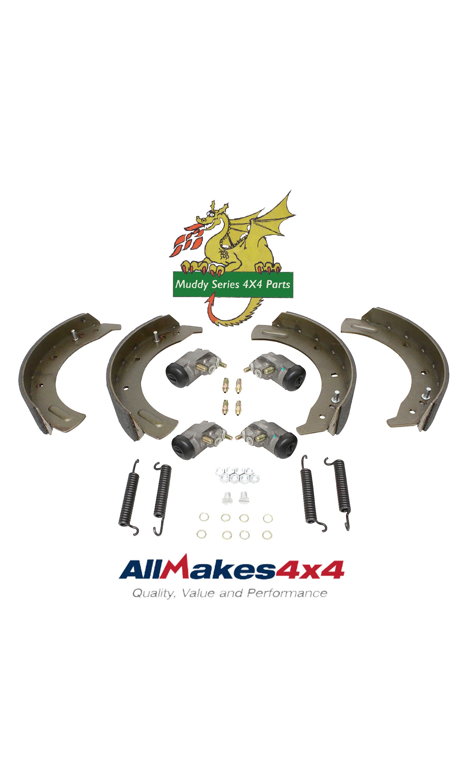 Land Rover Series 2 2A 3 11" Front Brake Kit 4 Cyl 6 Cyl GA6044 DA6044
