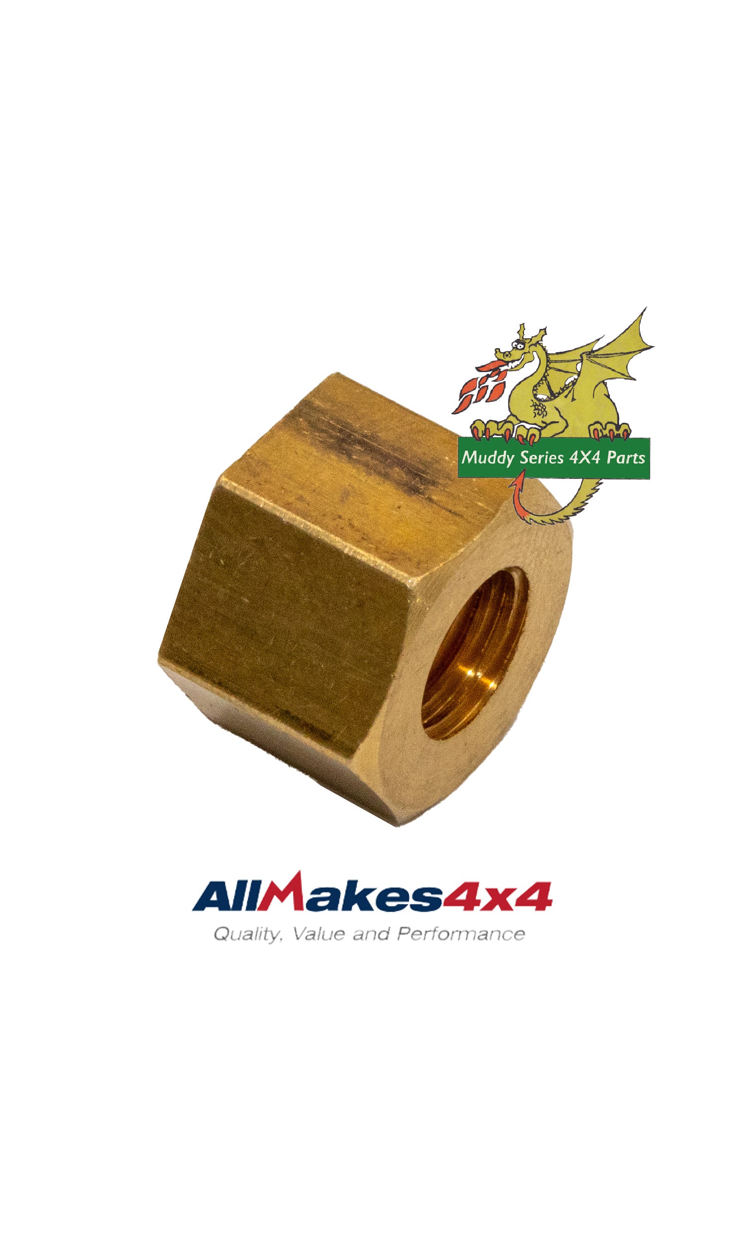 Allmakes Land Rover Series 2 2A 3 2.25cc Petrol & Diesel Exhaust Manifold Brass Nut 5/16 UNF