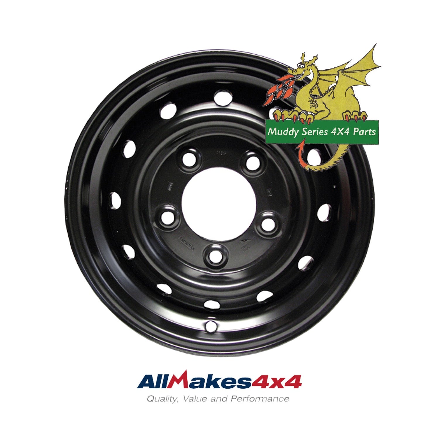 Black Wolf Steel Rim