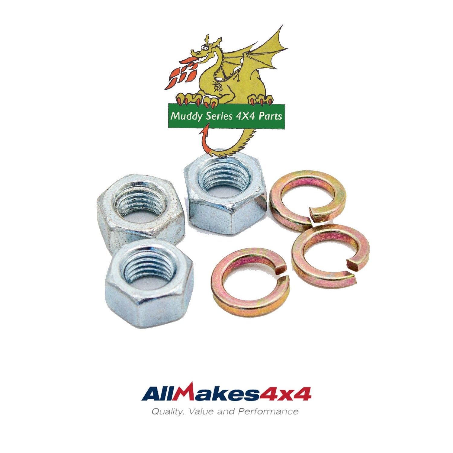 Series 2 2A 3 Exhaust 3 bolt Manifold Down Pipe Petrol & Diesel 5/16 UNF Nuts and lock washers