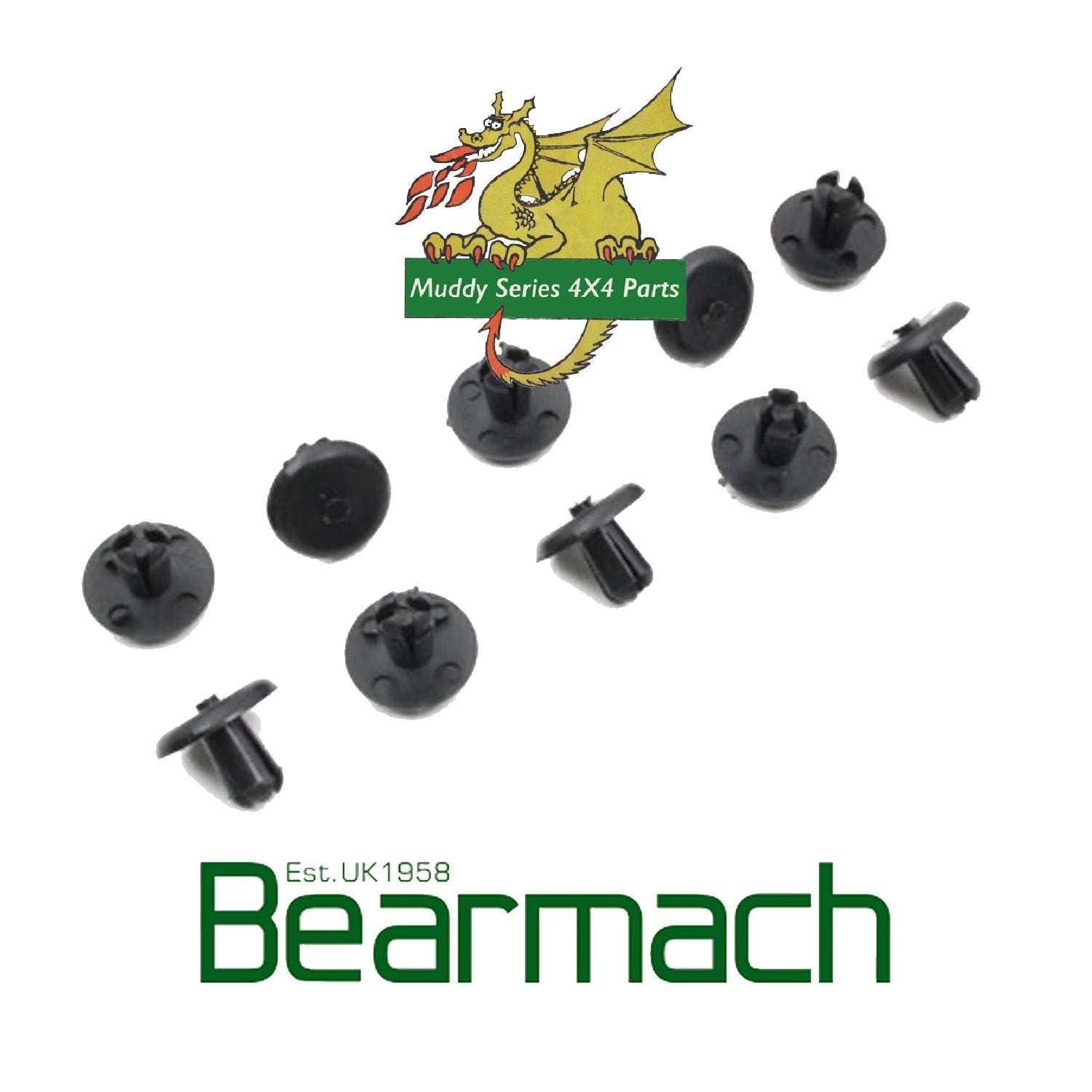 Bearmach Defender Wheel Arch Plastic Drive Rivet Nut x 10 AFU1075 NOS
