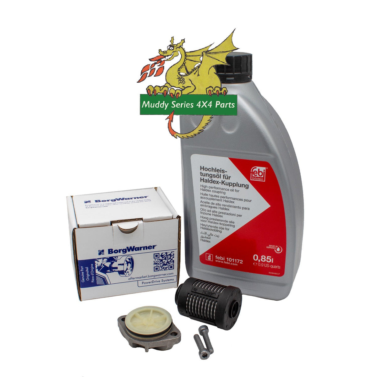 BorgWarner Land Rover Freelander 2 Gen 4 Haldex Oil & Filter Kit LR032298
