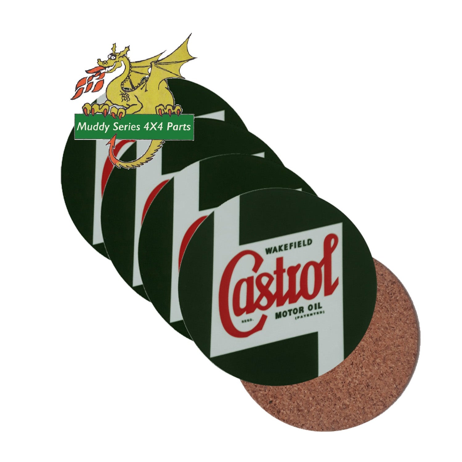 Castrol Oil Drink Mat set of 4 STR558
