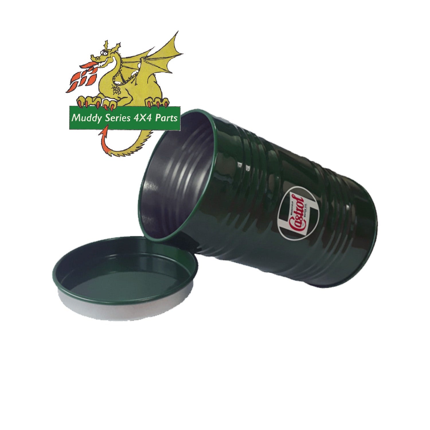 Castrol Oil Desk Tidy Oil Barrel Can Pen holder Tin STR581