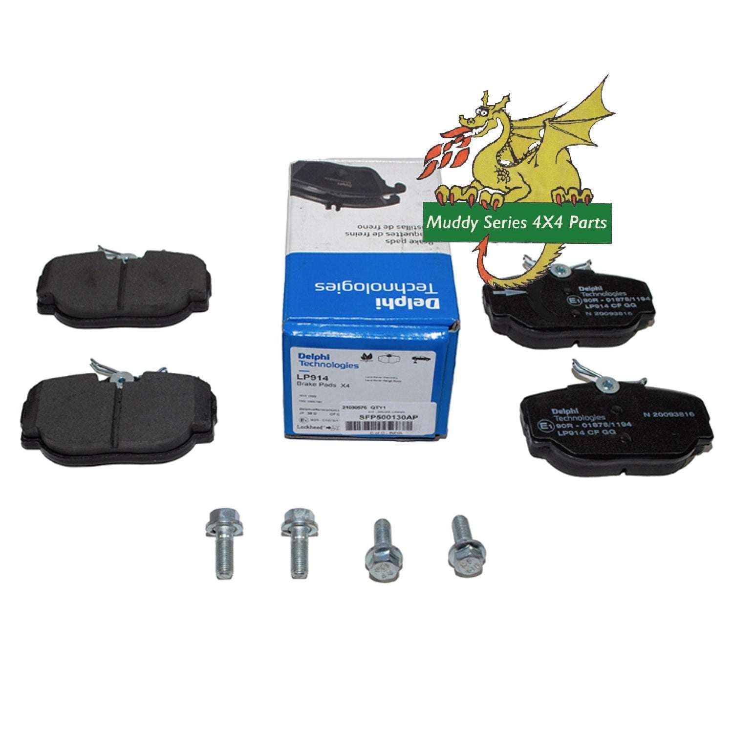 Delphi Discovery 2 P38 Rear Brake Pads Set SFP500130 LP914