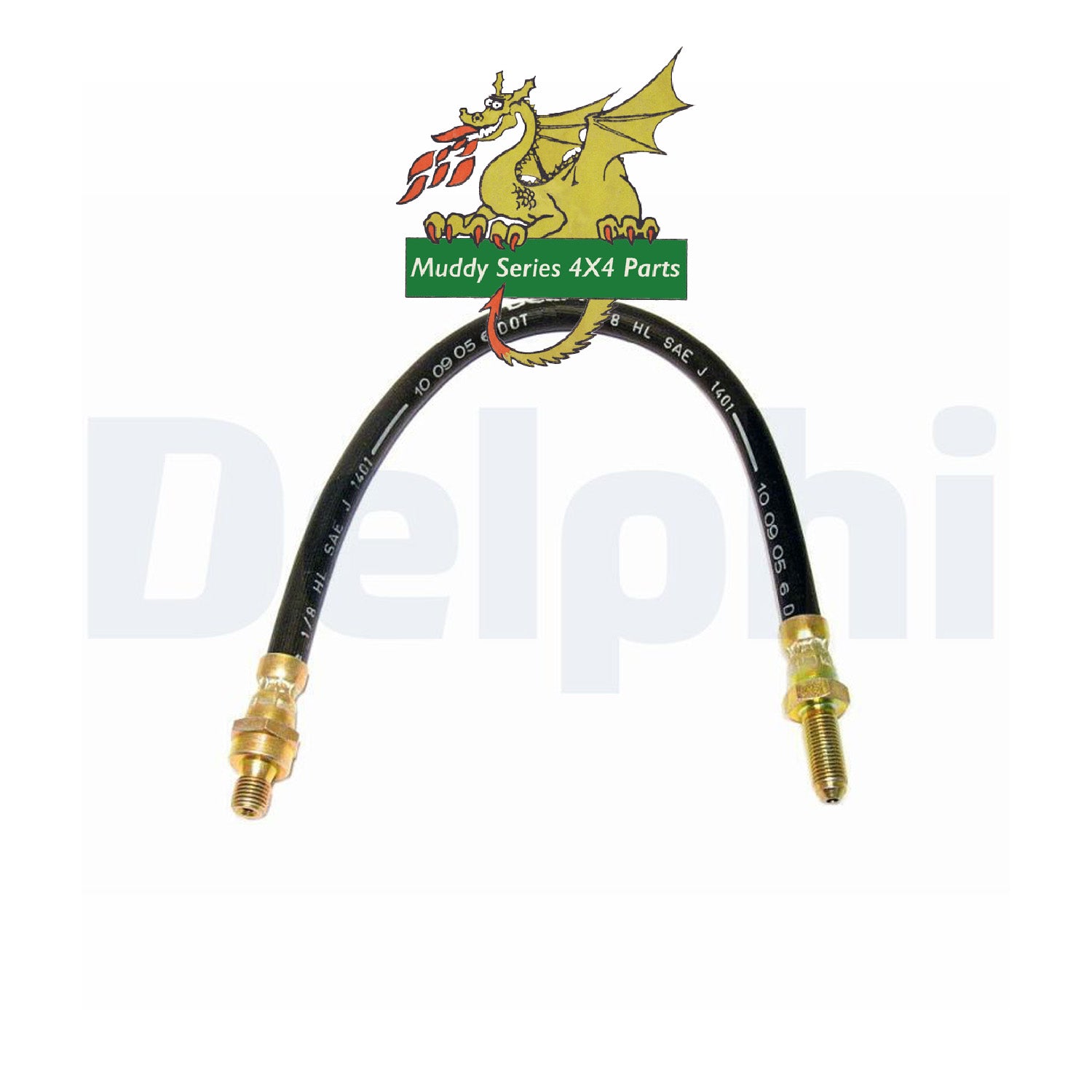 Delphi Series 2 2A 3 88" Rear pre 1980 Brake Hose Flexi Imperial RTC3386 LH1673