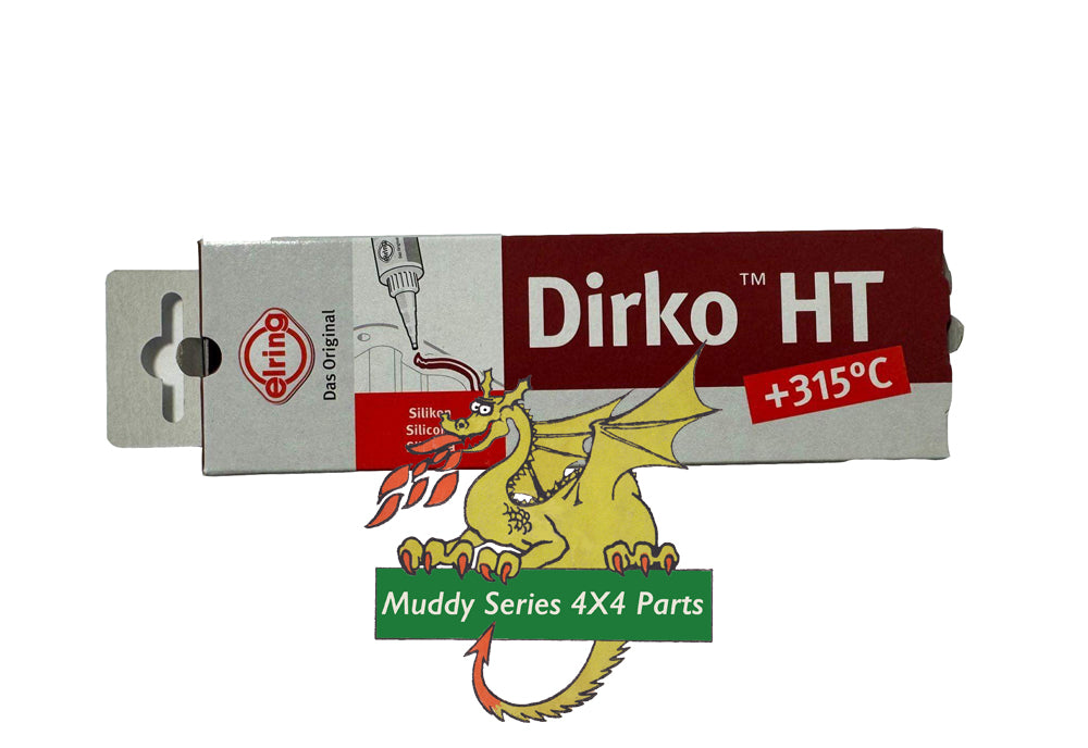 Elring Dirko high temperature RTV sealant 70ml Red 705.707 ULT705