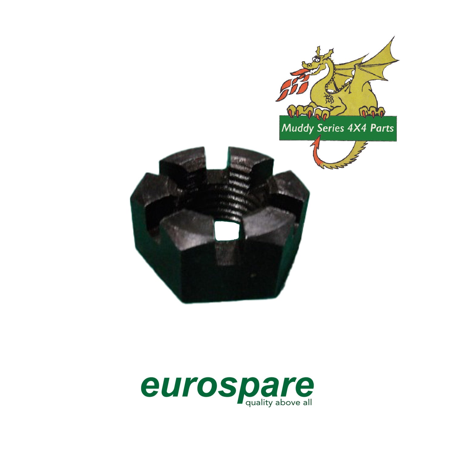 Eurospare Series 88" 109" Front Half Shaft and Diff Pinion Castle Nut 3259
