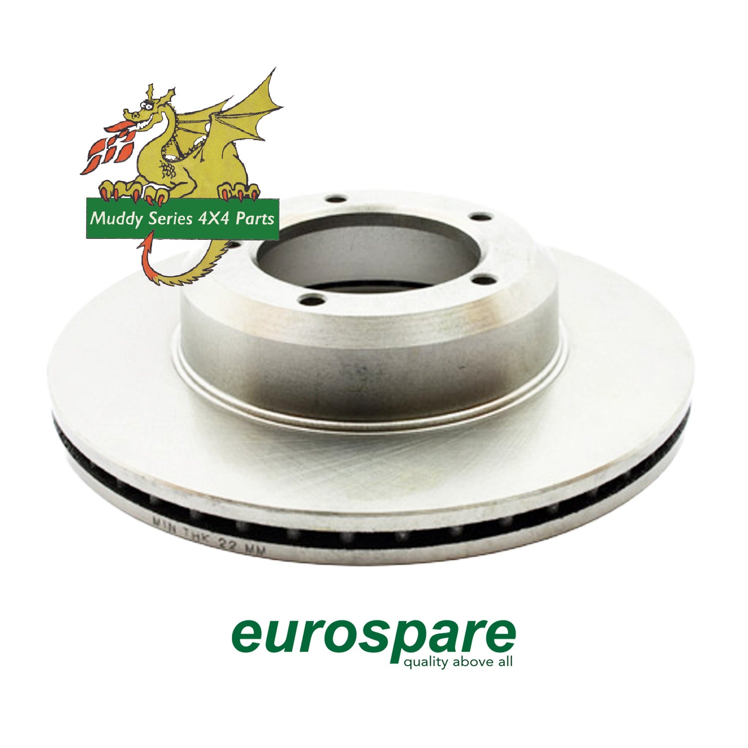 Eurospare Defender Front Vented Brake Disc LR017952