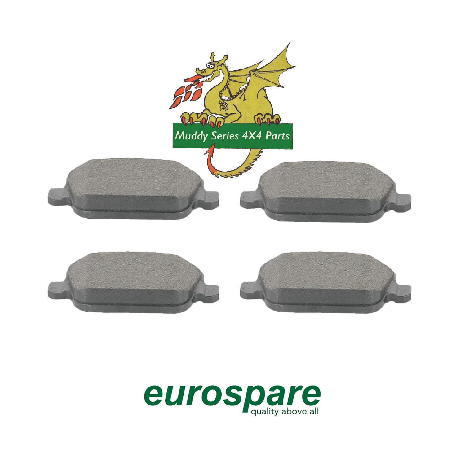 Eurospare Rear Brake Pad Set Freelander 2 LR165293 LR134697