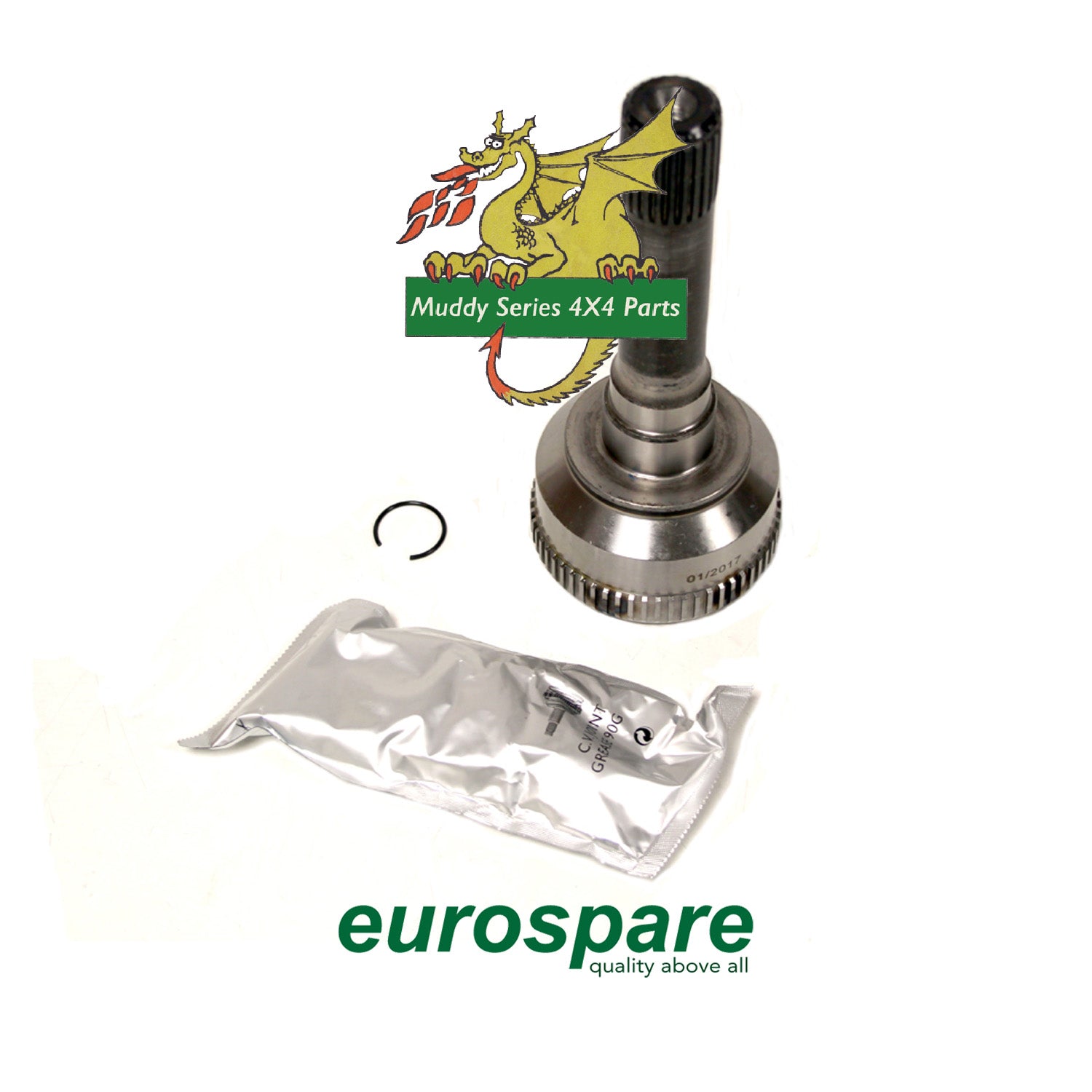 Eurospare Front Axle 10 to Spline Diffs CV Joint RTC6811