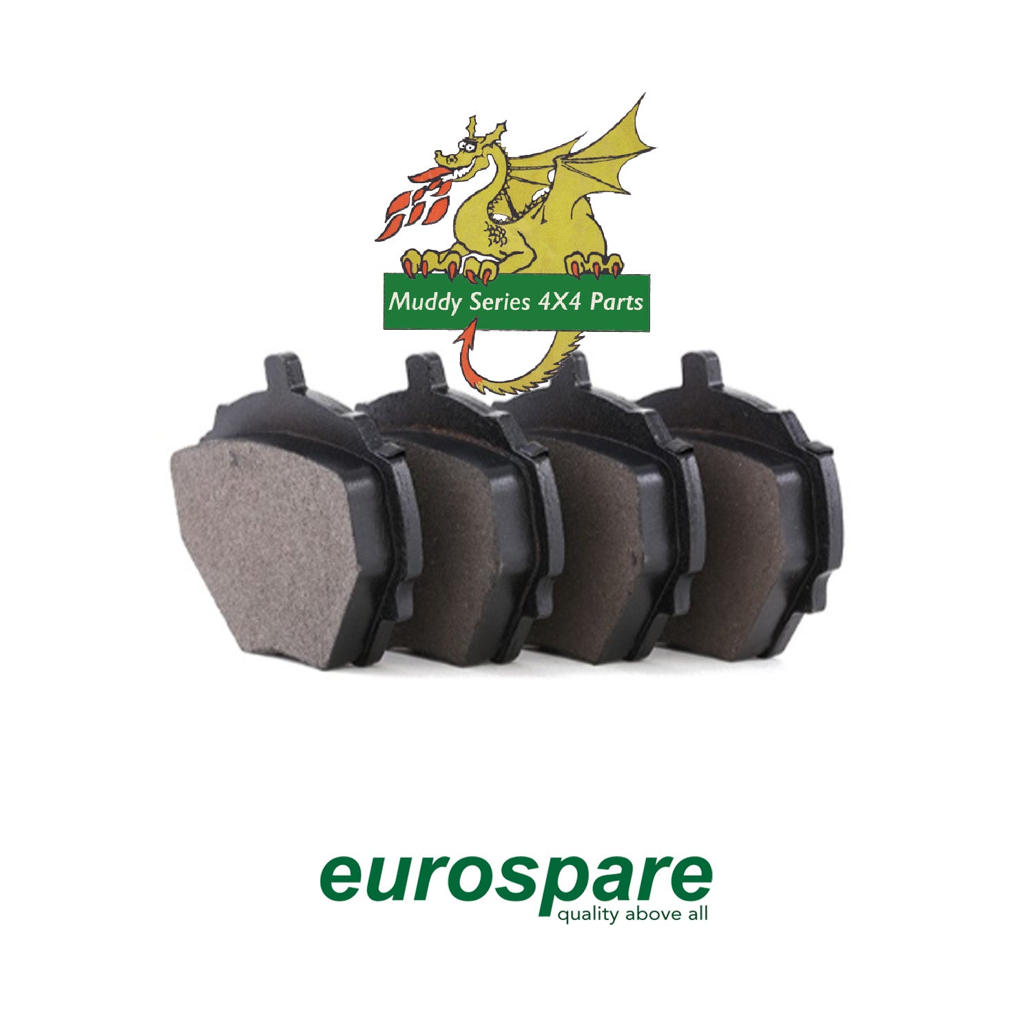 Eurospare Rear Brake Pad Set Solid Disc SFP000270 LR032954