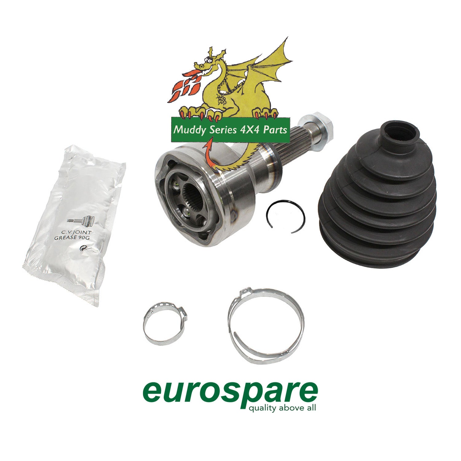 Eurospare Discovery 2 Front Axle Outer CV Joint & Boot Kit TDR100790