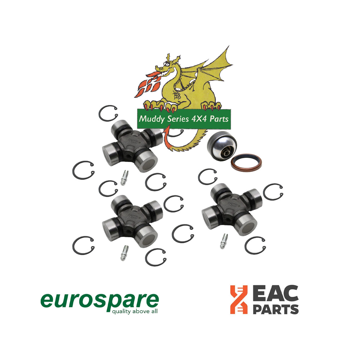 Eurospare Double Cardon Universal Joint Kit TVC100010 E470081