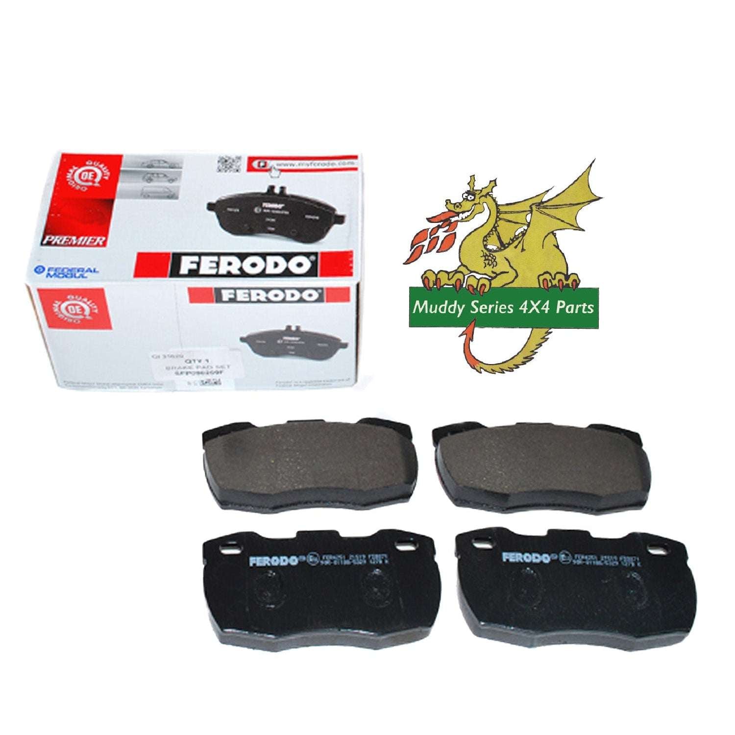 Ferodo Defender 90 110 130 Front Brake Pads Vented Front Disc SFP000260