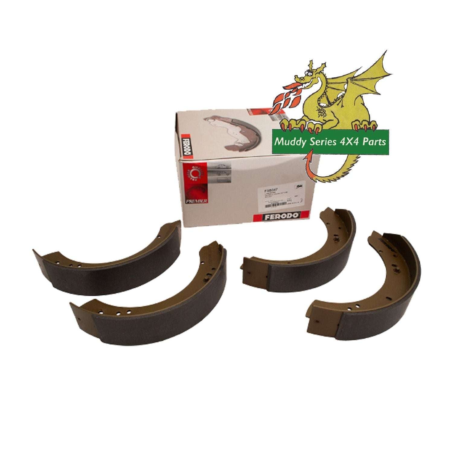 Ferodo Series 2 2A 3 Defender 110 130 11" Brake Drum Shoes Rear STC2797