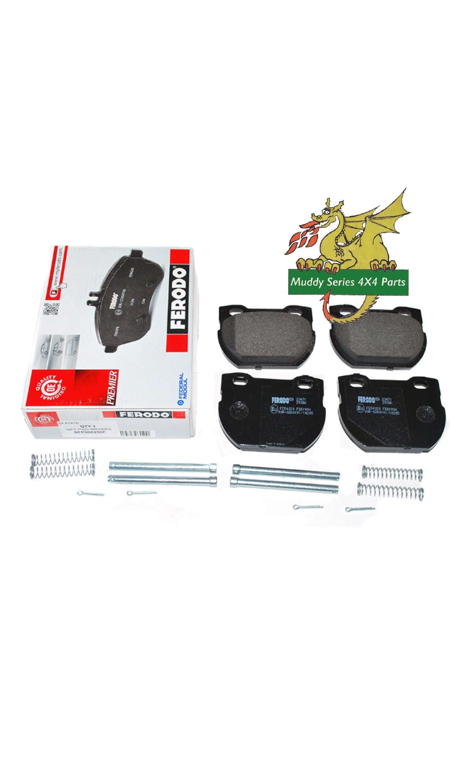 Ferodo Defender 110 130 Rear Brake Pads Solid Disc SFP000250