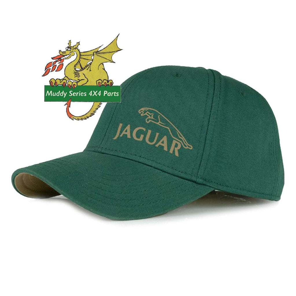 Genuine Jaguar Classic Iconic Baseball Cap Hat JKCH059GNA Racing Green with Gold Logo