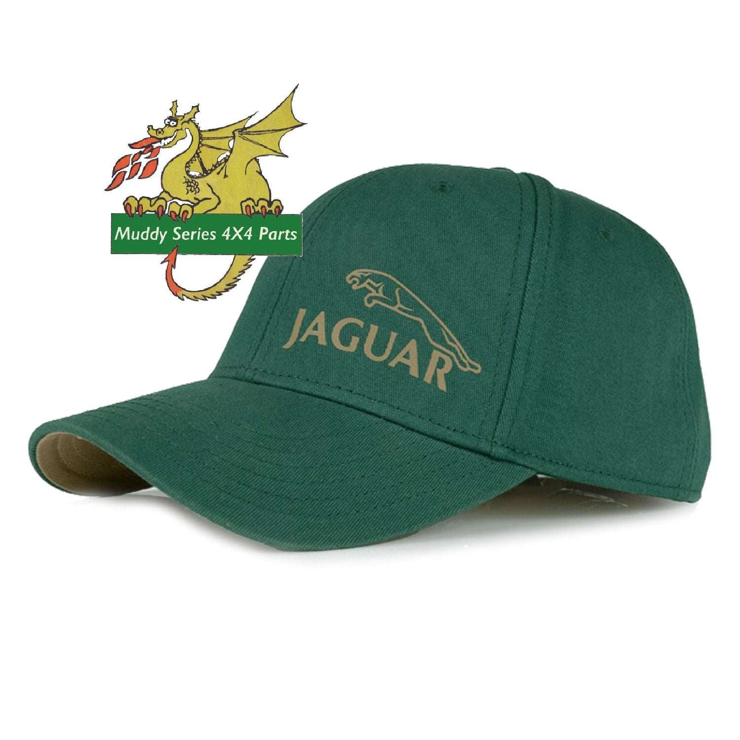 Genuine Jaguar Classic Iconic Baseball Cap Hat JKCH059GNA Racing Green with Gold Logo