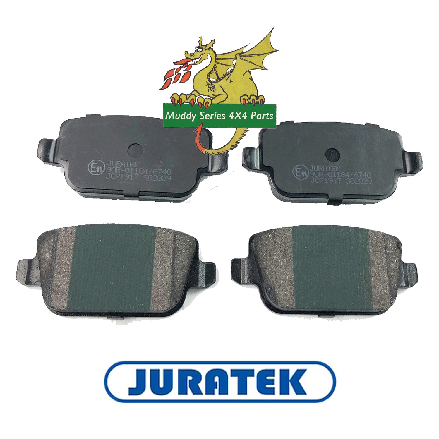 Juratek Rear Brake Pad Set Freelander 2 LR165293 LR134697 JCP1917