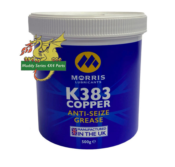 Morris Oils K383 Copper Anti Seize Grease 500g Tub ASC500