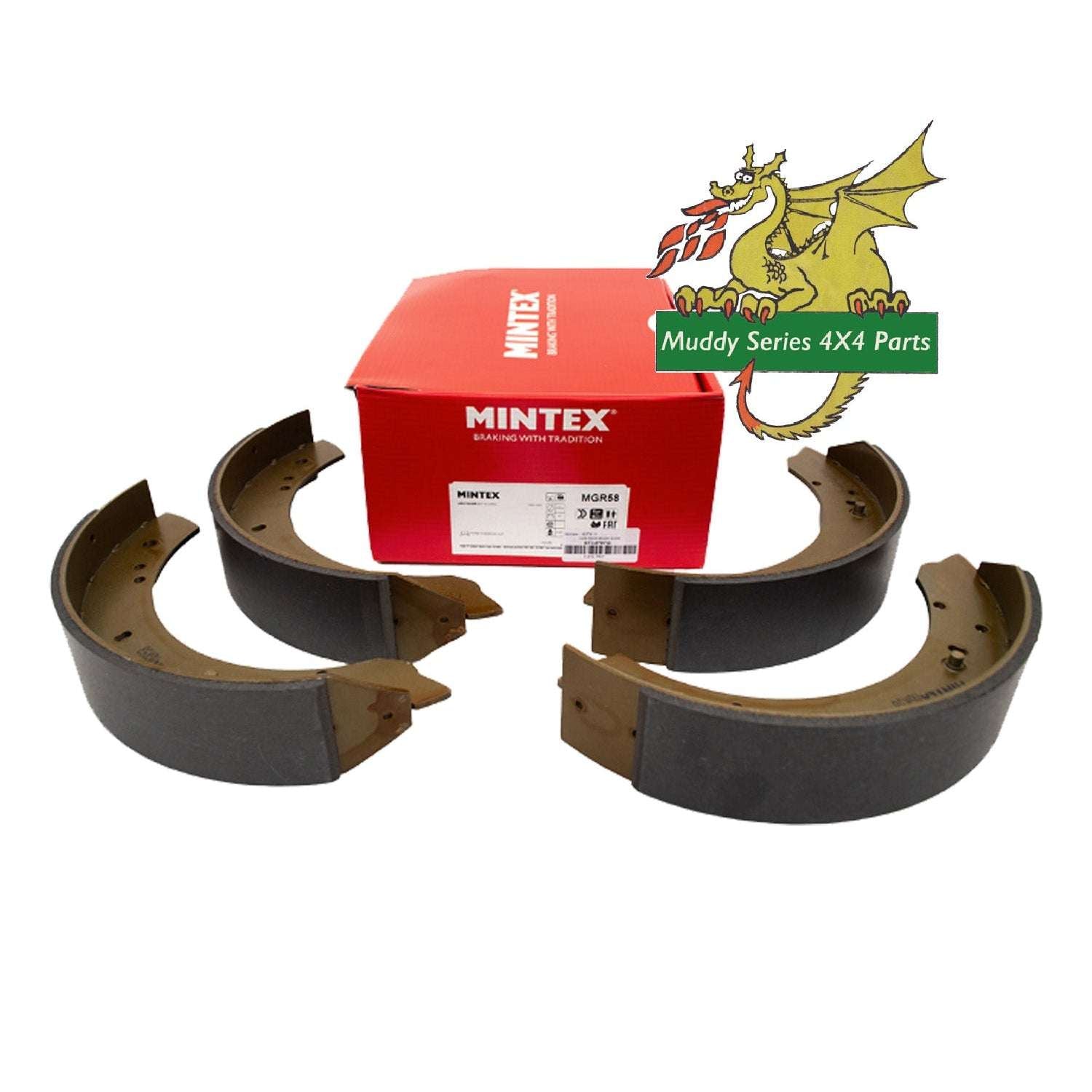 Mintex Series 2 2A 3 Defender 110 130 11" Brake Drum Shoe Set STC2797 MGR58