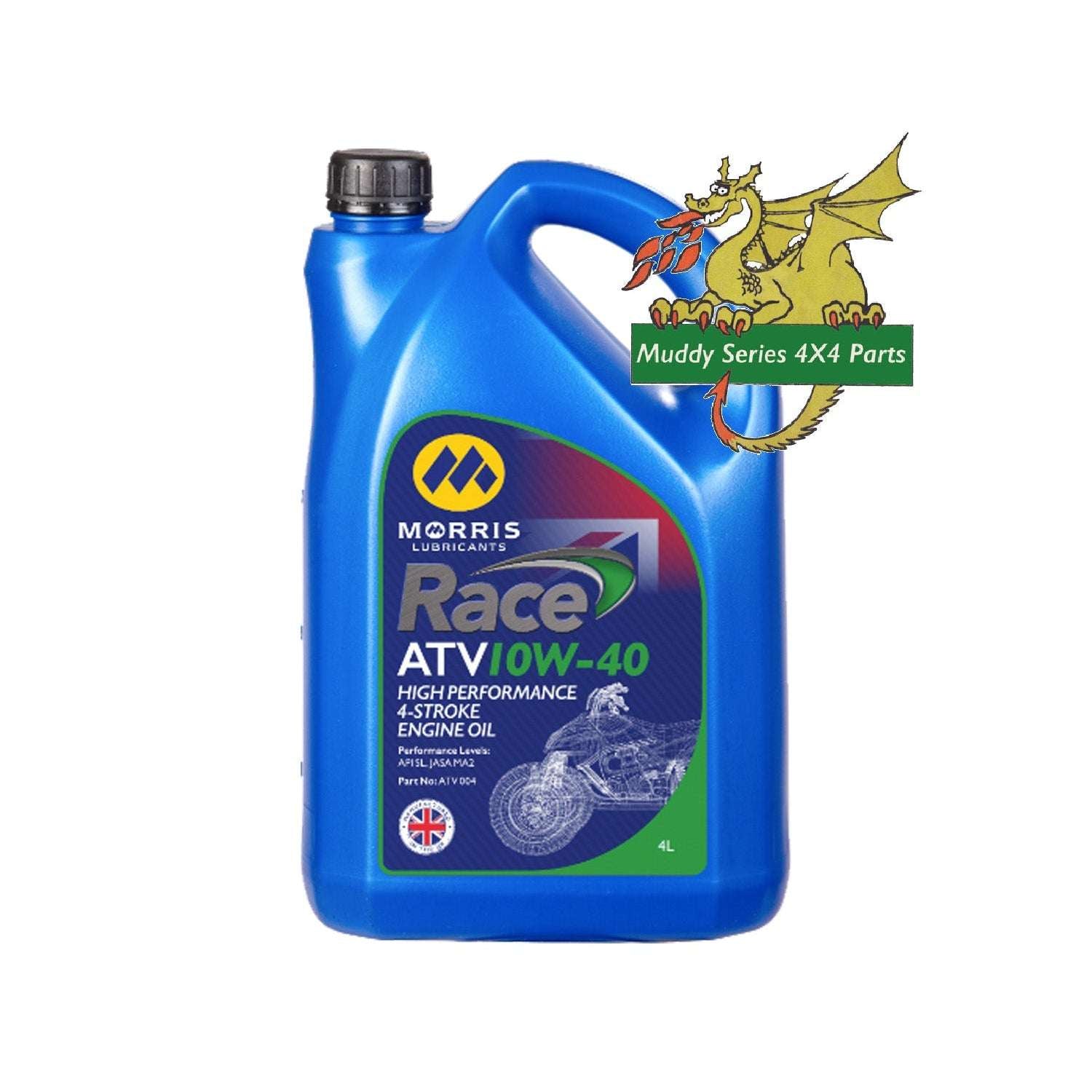 Morris Oil Race ATV 10W-40 4 Litre Synthetic 4 Stroke ATV004