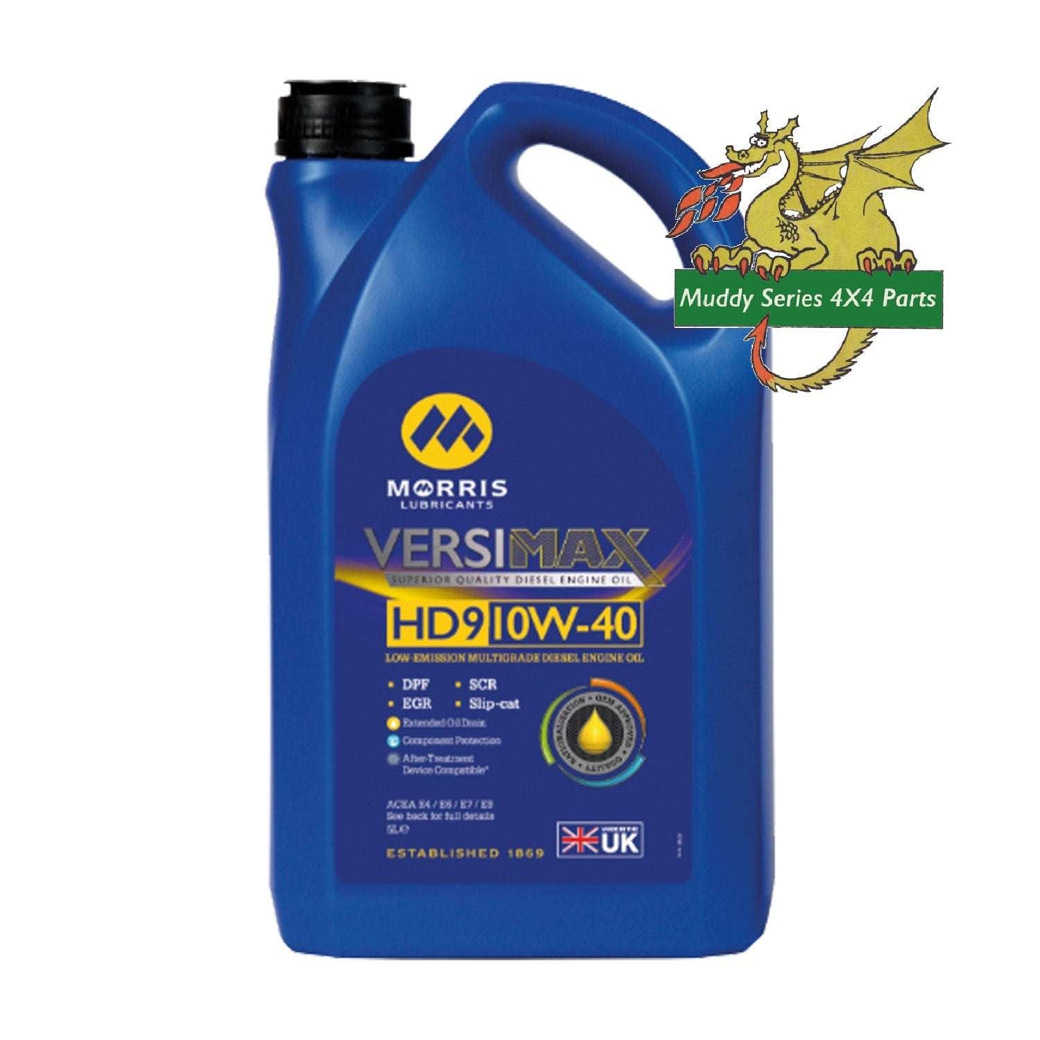 Morris Oil VERSIMAX HD9 10W-40 Multigrade Synthetic EURO 4 5 6 EST005