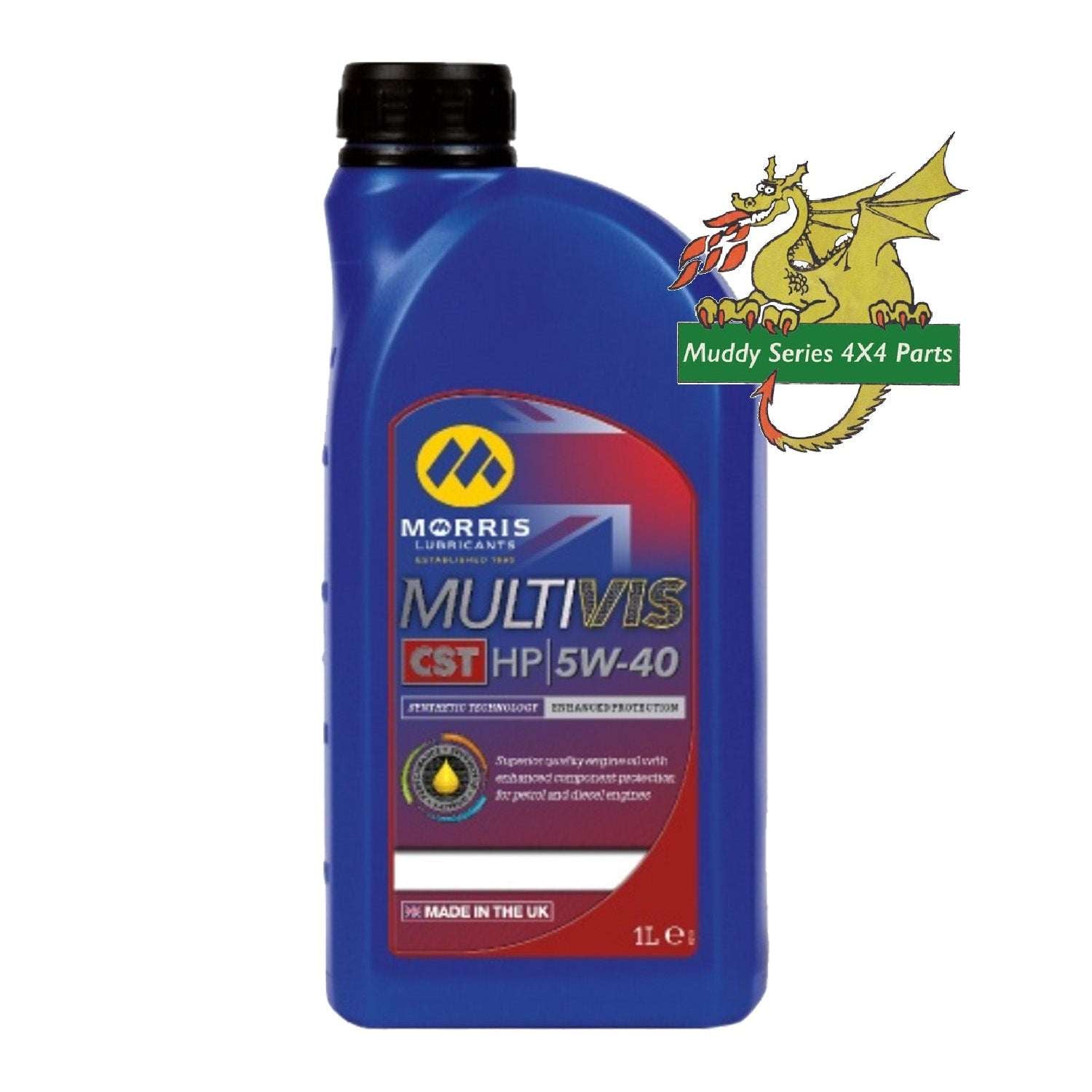 Morris Oil MULTIVIS CST HP 5W-40 Engine Oil Rally & Motorsport 1 Litres MFS001