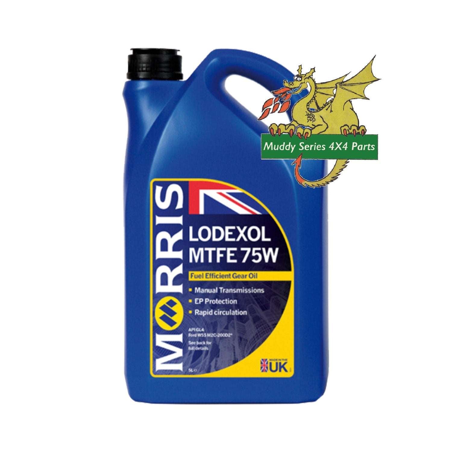 Morris Oil Lodexol MTFE 75W Fully Synthetic Gear Oil 5 Litre TFE005