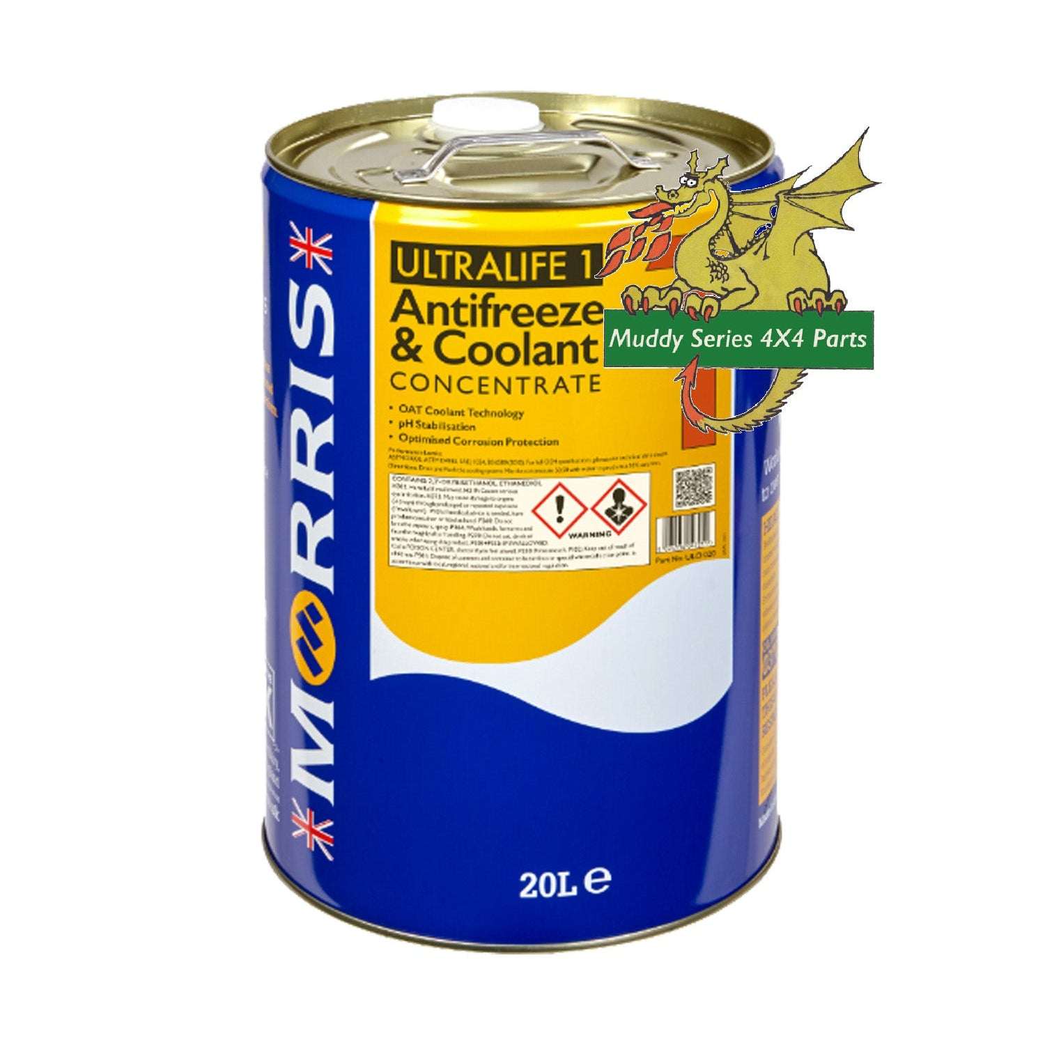 Morris Oil Concentrated Ultralife Pink OAT Antifreeze & Coolant 5 Litre ULO020