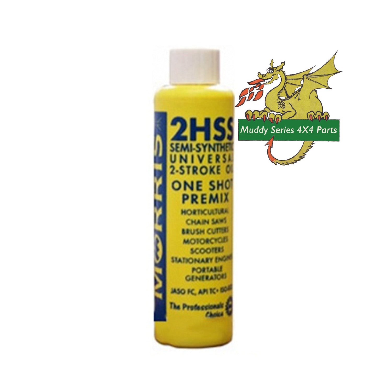 Morris Ground Force 2HSS Semi-Synthetic 2-Stroke Engine Oil 1 Shot 100ml bottle HSS100