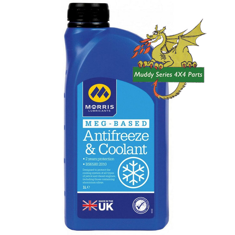 Morris Oil Antifreeze & Coolant Meg Based ANT001 1 Litre