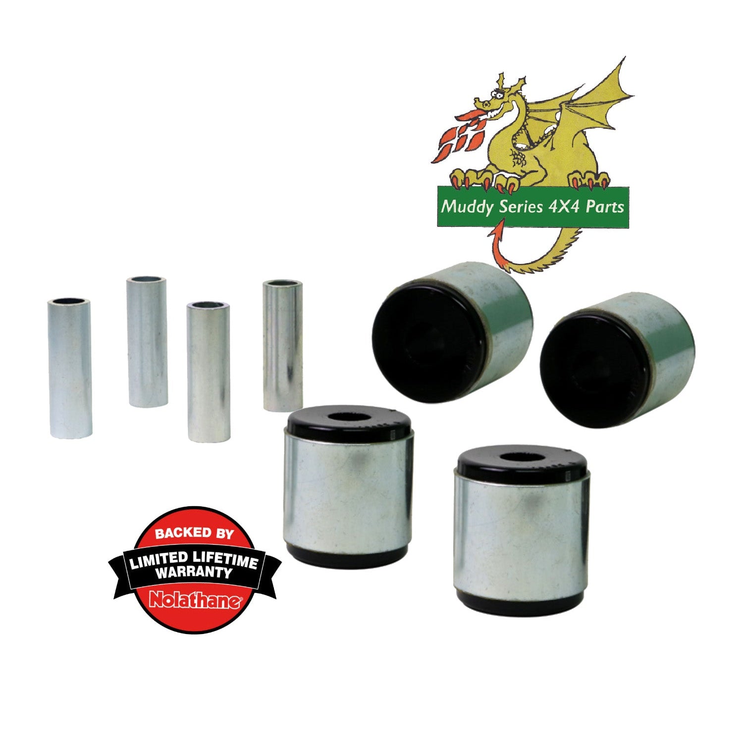 Nolathane Land Rover Discovery 2 Front Axle Radius Arm Polyurethane Bushes REV026.0038 RBX101680