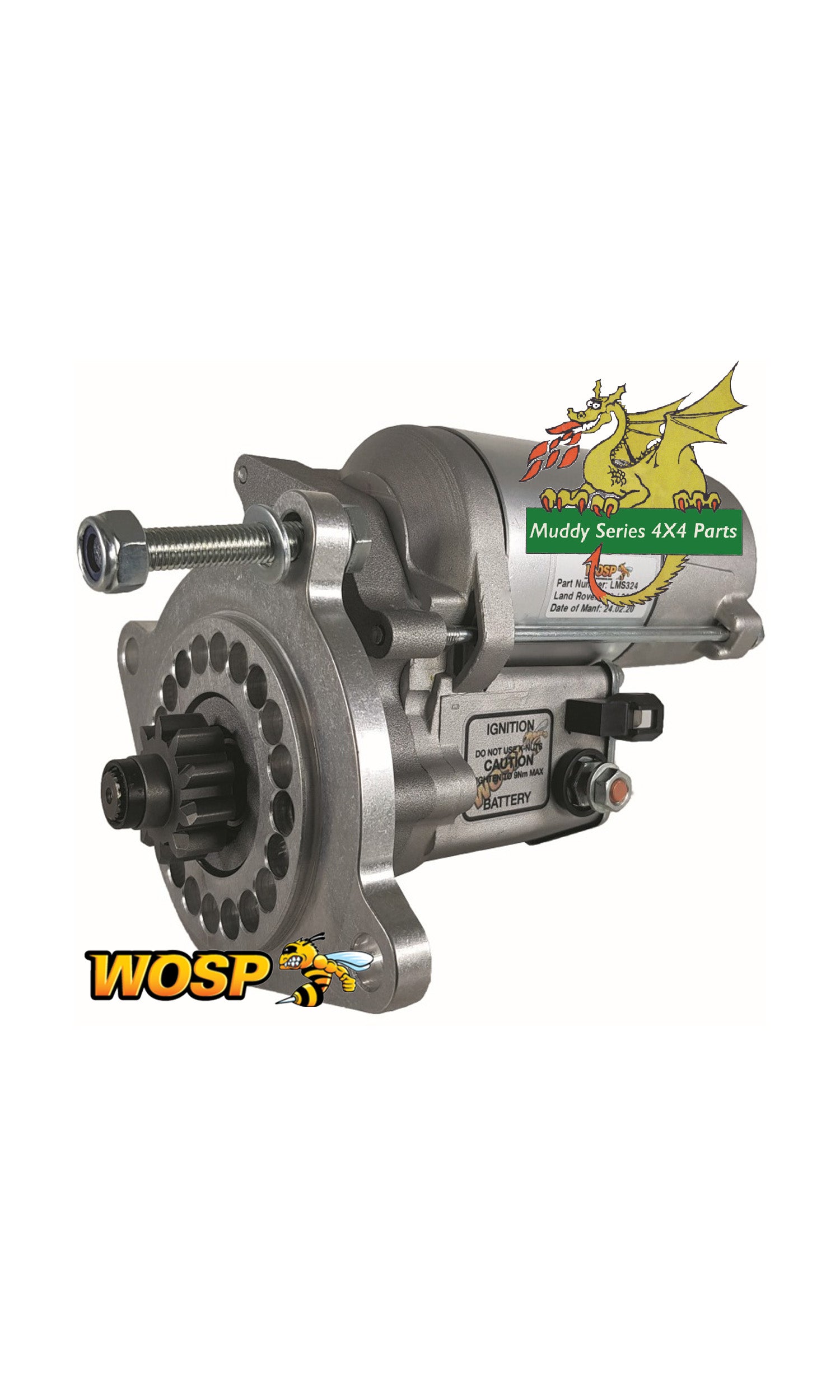 WOSP High Torque Starter Motor 2.5D 2.5TD 200TDI 300TDI NAD500210 LMS324 WOSLMS324
