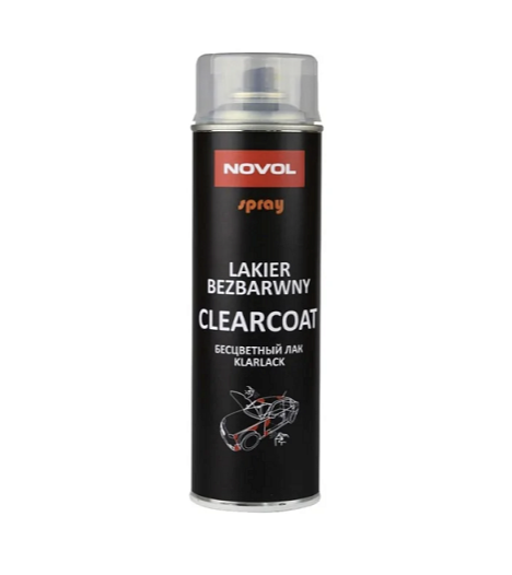 Novol Aerosol Acrylic Top Coat 500ml NOV34002 Clearcoat
