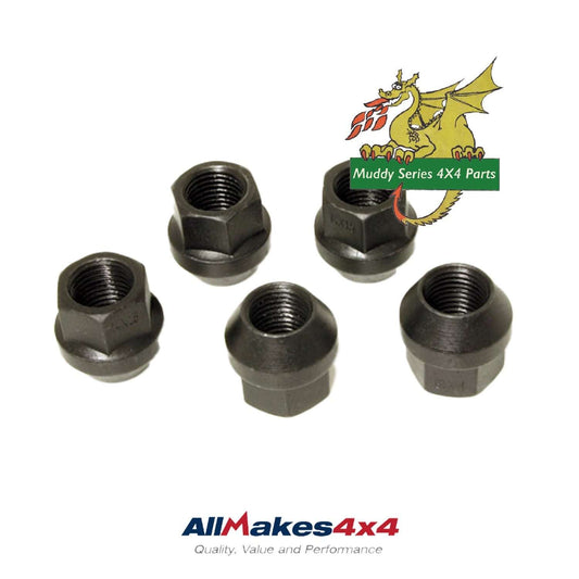 Steel Wheel Nut Black