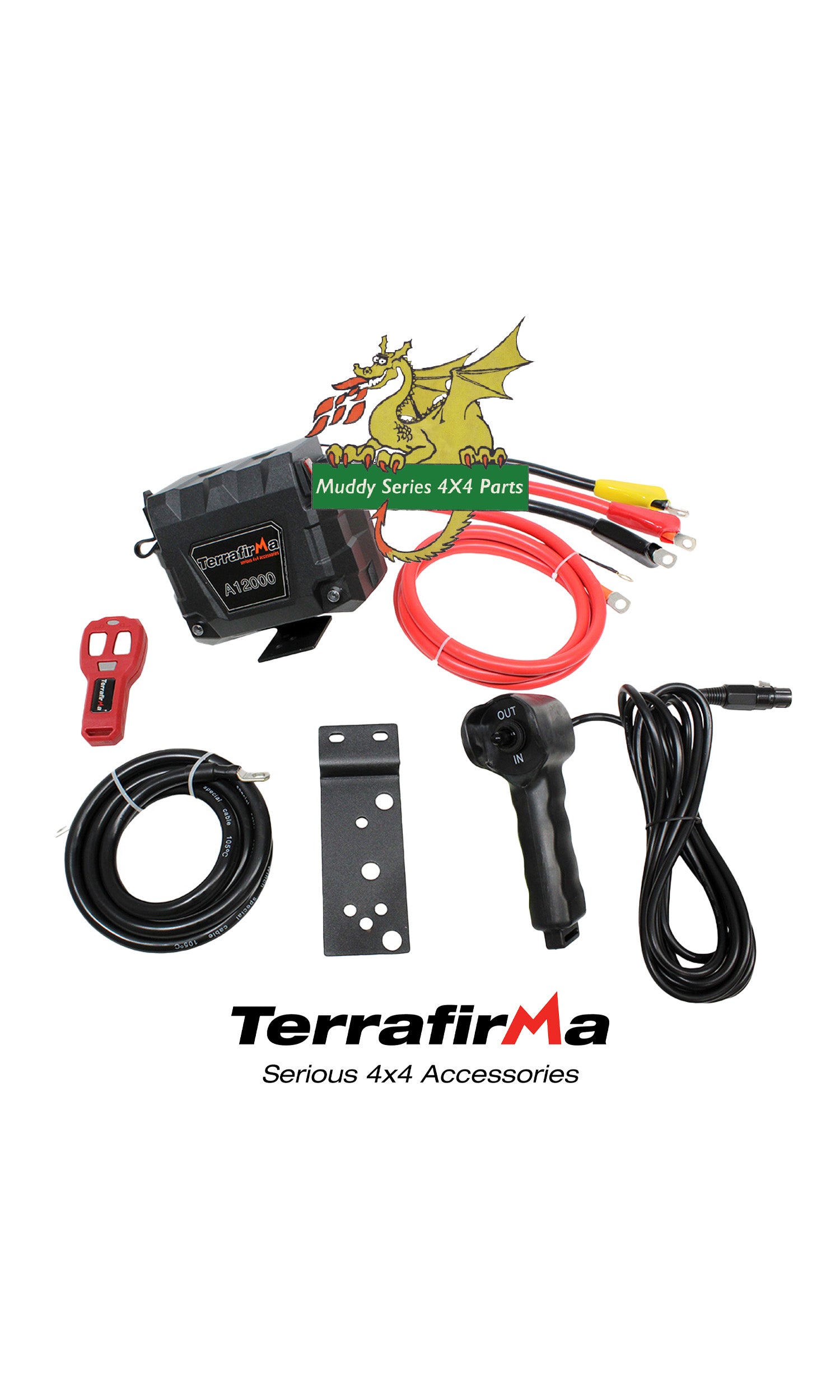 Terrafirma Replacement 12V Winch Solenoid Pack TF3306 for A12000 Winch