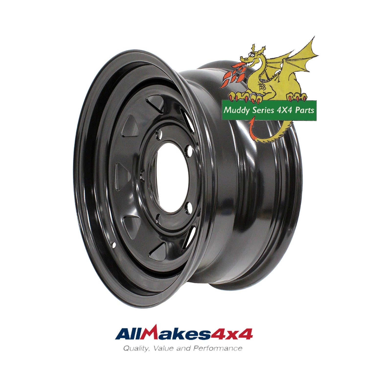 Black Gloss 8 Spoke Wheel