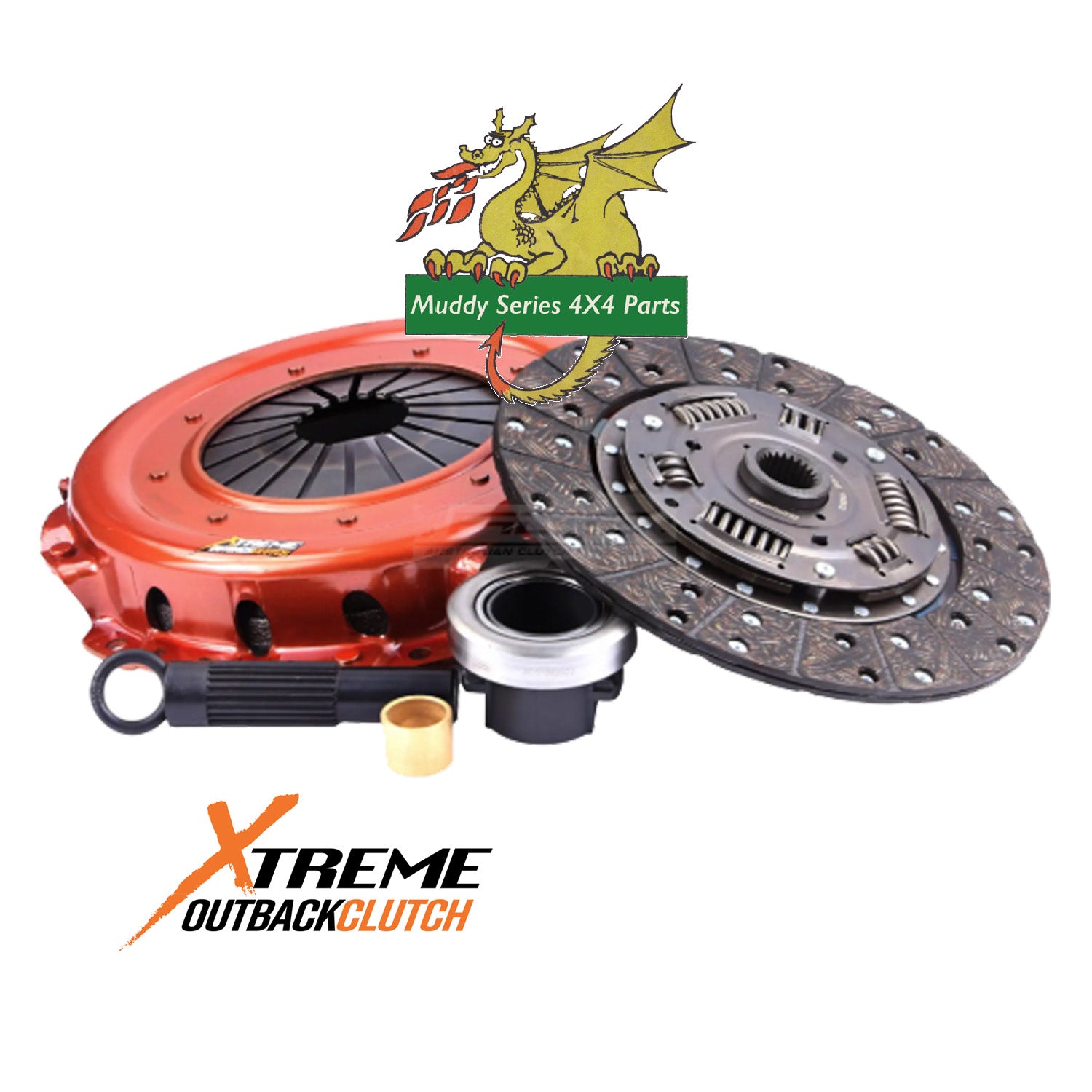 Xtreme Outback Heavy Duty Clutch Kit 2.4 TD 200TDI 300TDI Organic Incl Flywheel 540Nm 1040Kg KLR24006-1A